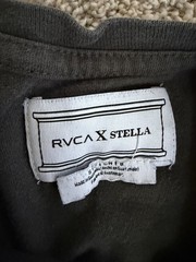 RVCA x Stella Men’s Gray City of Angels Graphic Crew Neck T-Shirt Size S
