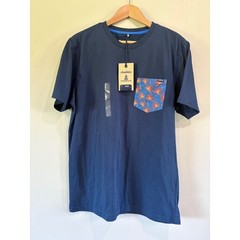 Chubbies Men’s Medium The Plant Pocket T-Shirt Navy Blue Tee Short Sleeve Casual