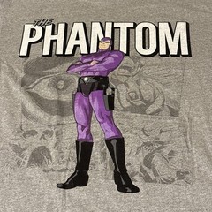 NWT The Phantom Comics Strip Shirt Gray Medium Brisco Brands Superhero Unisex