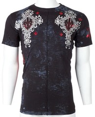 XTREME COUTURE by AFFLICTION Black LOST SQUADRON Short Sleeve Slim Fit T-shirt