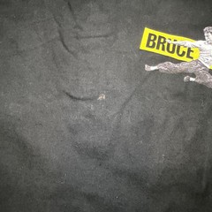 Bruce Lee Casetify T Shirt Mens XL Black Long Sleeve Flaws Preowned