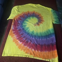 Koloa Surf Company Men’s L Yellow Rainbow Spiral Tie-Dye Short Sleeve Blank