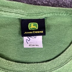 John Deere Shirt Mens XL Green Short Sleeve Graphic-T 100% Cotton Farmer Tractor