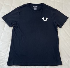 True Religion Black Graphic Logo Men’s Cotton Graphic T-Shirt Size L