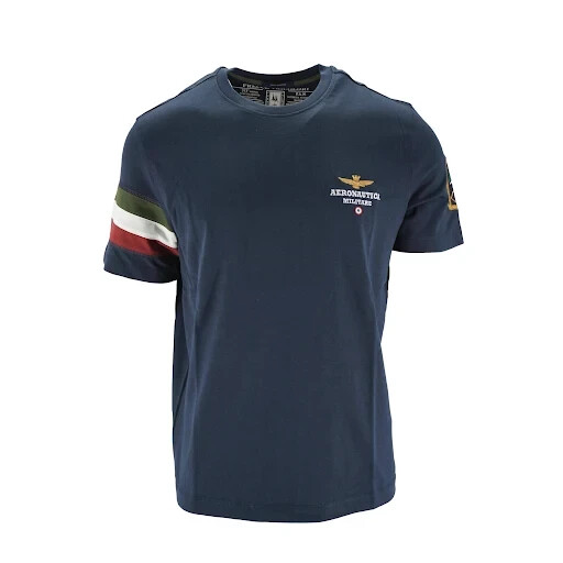 Aeronautica Militare t-shirt uomo blu Frecce Tricolori manica corta