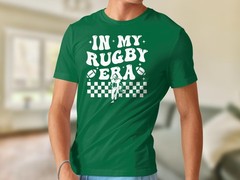 In My Rugby Era T-Shirt Funny Sports Gift for Rugby Fans Players Men Women Tee