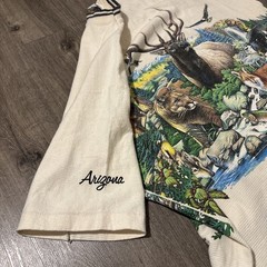 Vintage Cal-Cru Habitat Single Stitch, Wraparound Nature wildlife T-Shirt