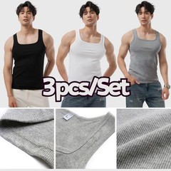 3pcs/Lot Cotton Sleeveless T-shirt Men’s And Women’s Solid Color Casual