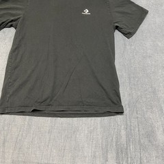 Converse Gender Free Star Chevron Tee Shirt Mens Large Black Knit Cotton Logo