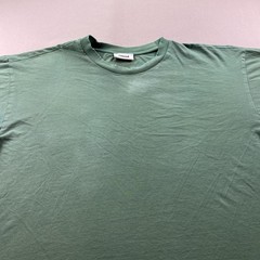 Elwood T-Shirt Mens XL Green Blank Relaxed Raw Hem Short Sleeve Single Stitch