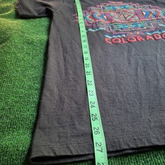 Vtg 90s Colorado Shirt Mens Medium Wild West Cats Aztec Graphic Tee 90s USA