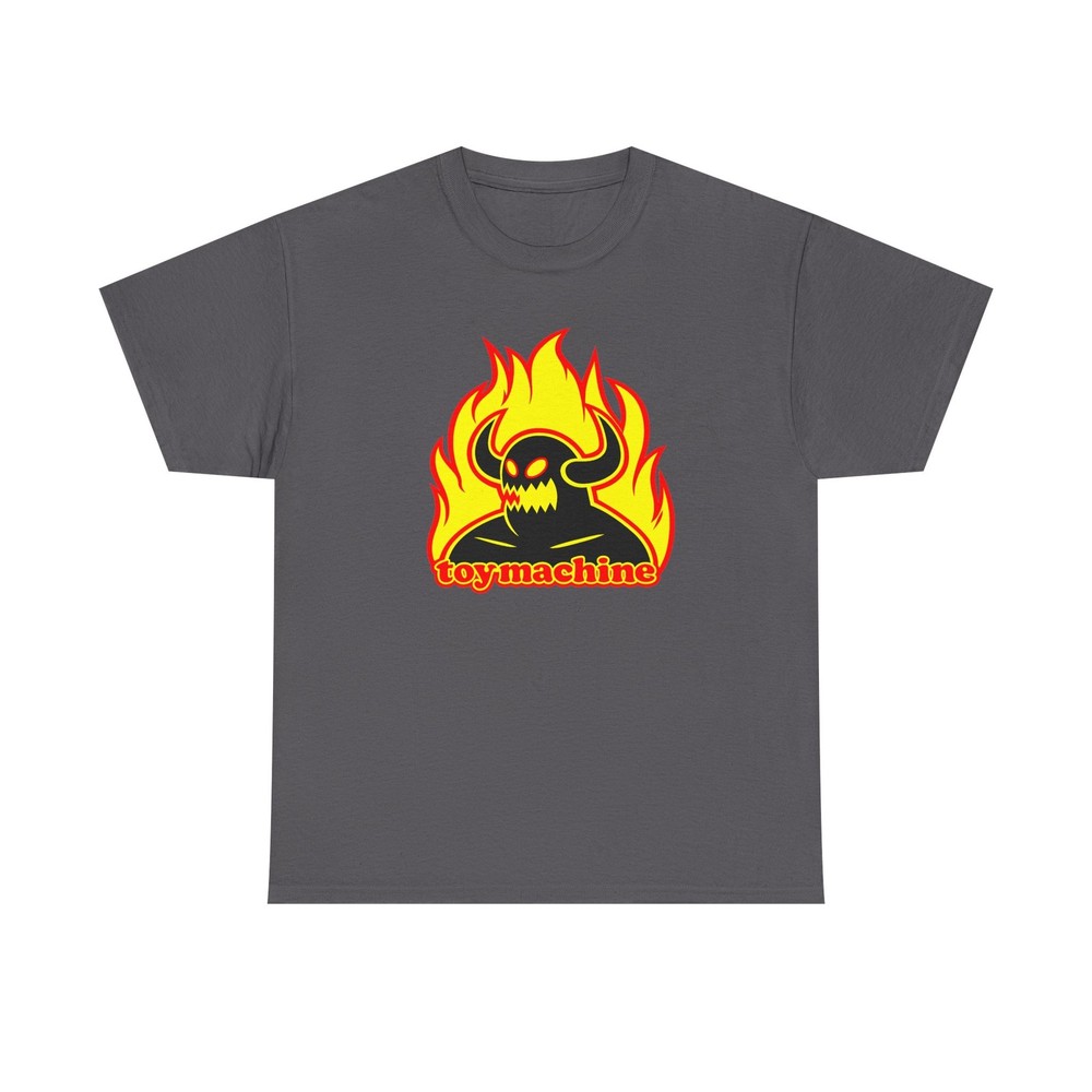 Toy Machine Devil Flame Graphic T-Shirt Skateboarding Streetwear Punk Tee