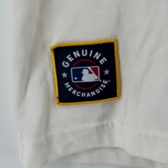 MLB Genuine Merchandise New York Yankees Cream Embroidered T-Shirt Size 15/16