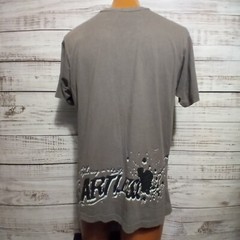 Request T Shirt Mens XL Gray Streetwear Y2K Grunge Heartless Spellout Wraparound