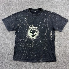 Deftones Shirt Mens Medium Black Bleach Splatter Acid Wash Nu Metal Music