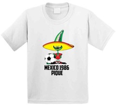 Pique 1986 Mexico World Cup Soccer Mascot Fan T Shirt