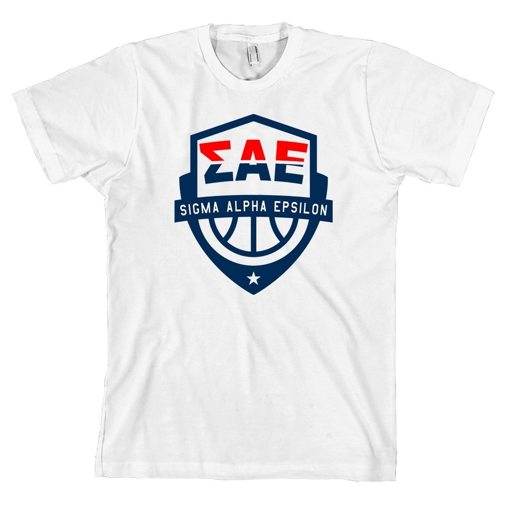 Sigma Alpha Epsilon USA Basketball Bella + Canvas T Shirt SAE Tee NEW