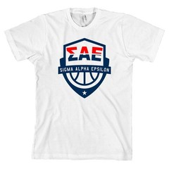 Sigma Alpha Epsilon USA Basketball Bella + Canvas T Shirt SAE Tee NEW