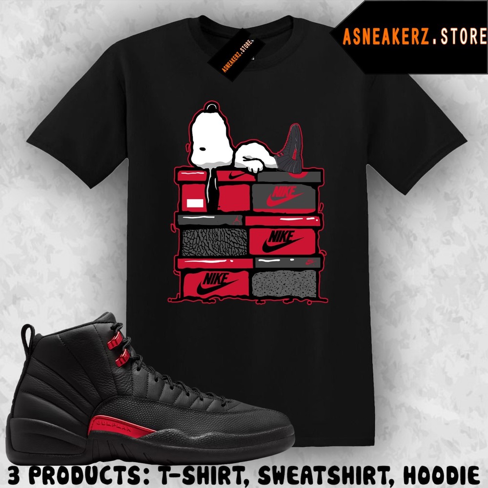 Shirt Match AJ 12 Bloodline 2026 Sneaker Matching Tee Sneakerhead S Dog T-Shirt