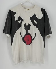 Vtg Big Dogs Dog Face T Shirt XL All Over Print USA Single Stitch 90’s Graphic T
