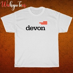 New Devon Energy Logo Black/Grey/Navy/White Size S-5XL Unisex T-Shirt