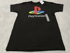 Sony PlayStation Classic Logo Ripple Junction T-Shirt Men’s M Medium Black New