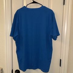 Lands’ End Men’s T-Shirt XL Blue Cotton Short Sleeve Super T Classic Dad Beach