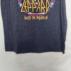 Chaser Shirt Men 2XL Blue Casual Weekend Graphic Def Leppard Rock Band Tee