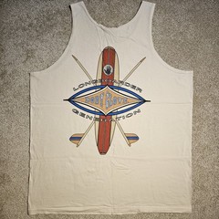 Vtg 80s 90s Body Glove Longboarder Generation Size XL Graphic Tank Top Surf Y2k