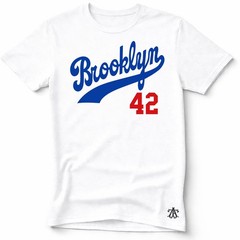 BROOKLYN 42 Baseball HOF themed Pre-Shrunk Ring Spun Cotton T-Shirt