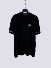 Louis Vuitton LV Monogram Short Sleeved Cotton Crewneck T-Shirt Black Size M