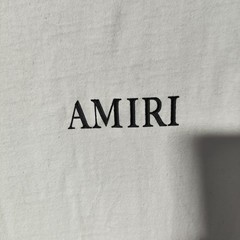 Amiri Angel Cherub Engraving Graphic Tee Cream White Designer Size L