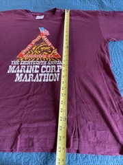 Tennessee River Long Sleeve T-shirt, United States Marines Annual Marathon 93 XL