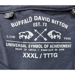 Buffalo by David Bitton Long Sleeve T-Shirt Navy Blue 100% Cotton Men’s 3XL NWT