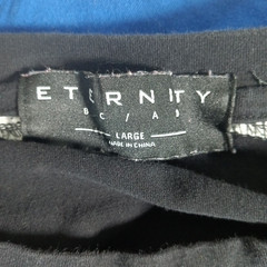 Eternity BC AD Shirt Mens L Black Red White Color Block Japan Katakana Motor 1