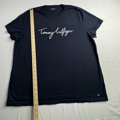 Tommy Hilfiger women Embroidered Logo Crew Neck Short Sleeve T-Shirt navy XXL