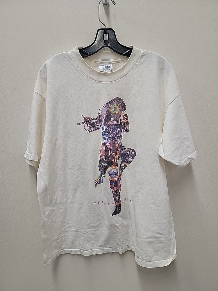 Vintage Jethro Tull Roots To Branches Tour Graphic T-Shirt Mens XL White Gildan