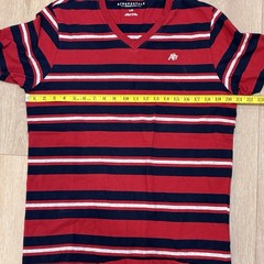 Y2K Vintage Red Blue White Striped Aeropostale T Shirt Men’s Size Large