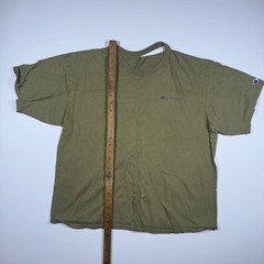 Vintage Thrashed Champion Mens Olive T Shirt