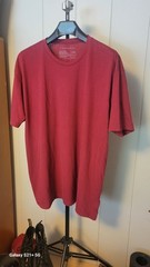 Weston Jon Boucher Shirt Mens XXL Burgundy New Short Sleeve Crew Neck