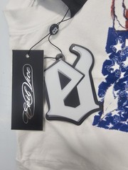 EVIL VICE EVIL “USA” GUN RANGE THEME MEN’S SIZE LARGE (OS) WHITE RETAIL $90🔥🔥