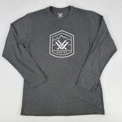 Vortex Optics Shirt T-Shirt Men’s LargeGray Long Sleeve Logo Lightweight