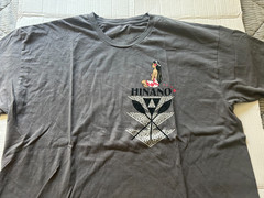 HINANO TAHITIAN GIRL TRIBAL SZ 2XL GRAY SHORT SLEEVE T=SHIRT.SEE DESCRIPT