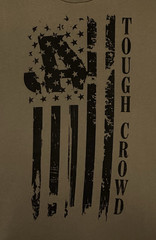 Jason Aldean Tough Crowd Double Sided Army Green Large T-Shirt Highway Desperado