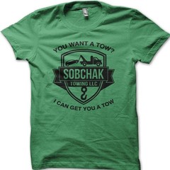 TBL The Big Lebowski DUDE ABIDES Walter Sobchak Towing t-shirt 9079