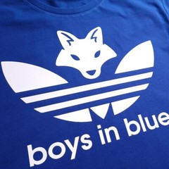 Boys In Blue Organic Blue Cotton T-shirt Gift Fans Of Leicester City