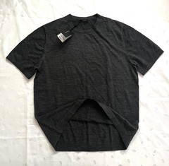 NWT $99 Massimo Dutti Wool lyocell blend Tee Shirt in Dark Gray Men’s Size M