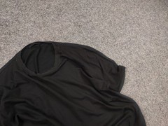 Vintage Prada Authentic All Black Tab Elastic Cotton Blend classic T-shirt Tee