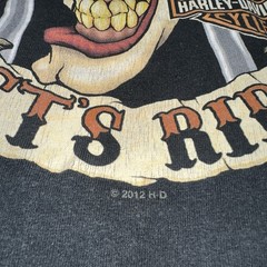 2012 Harley-Davidson Work Sucks Let’s Ride Clown Tee Denver Colorado Size Large
