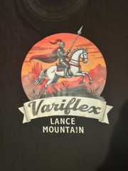 Lance Mountain Variflex Retro Skateboard T Design Large T-Shirt L Black Knight